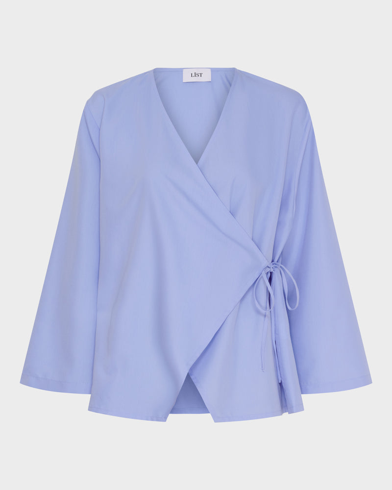 Flared Sleeve Wrap Top image 1
