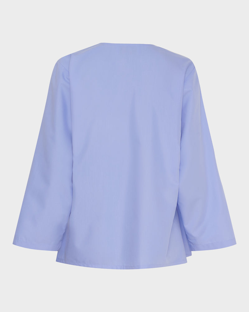 Flared Sleeve Wrap Top image 4