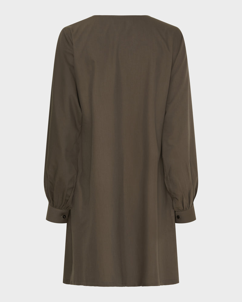 Plain Short Wrap Dress image 4