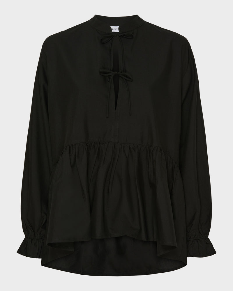 Frill Sleeve Peplum Shirt image 1