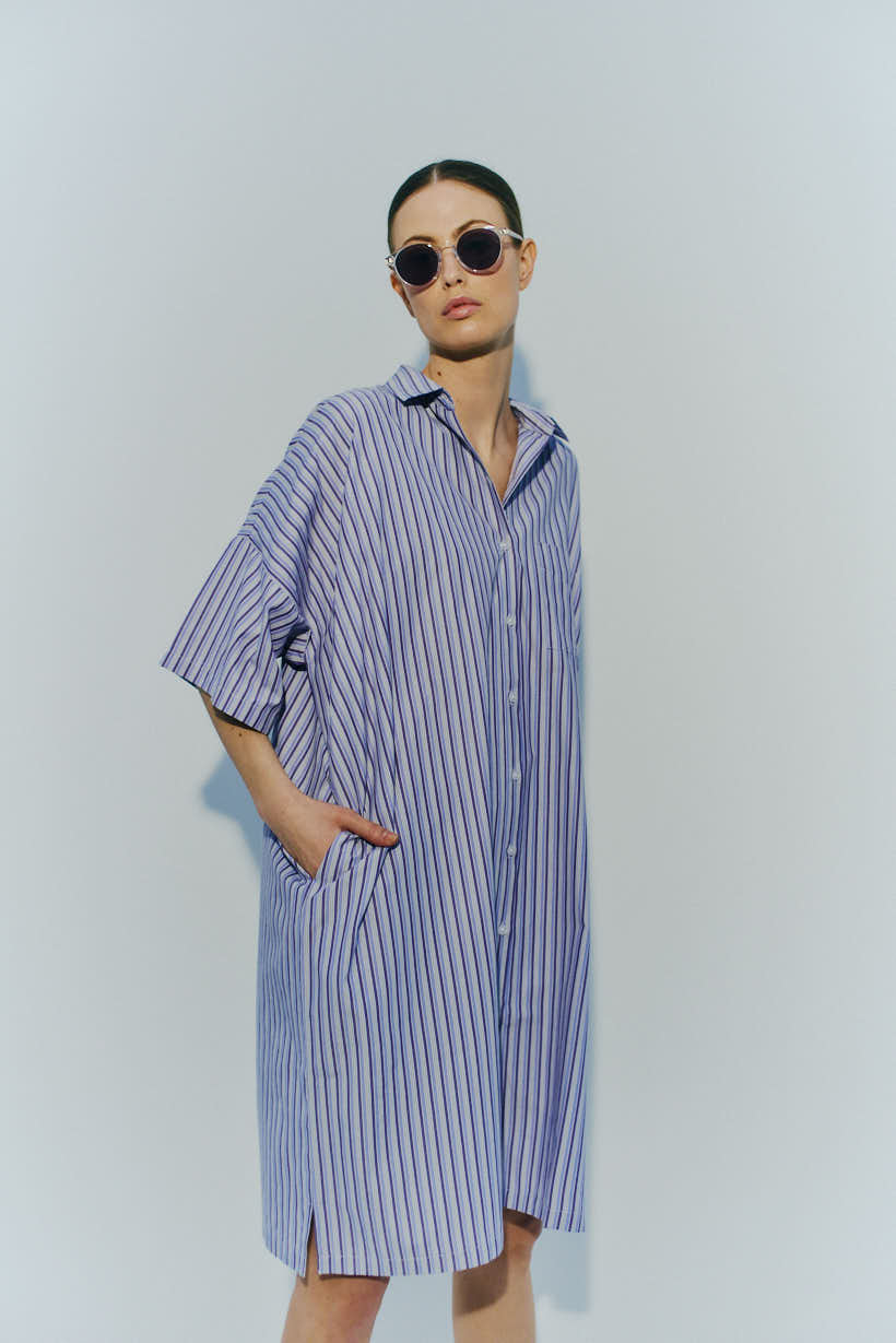 Short Sleeve Shirt Dress