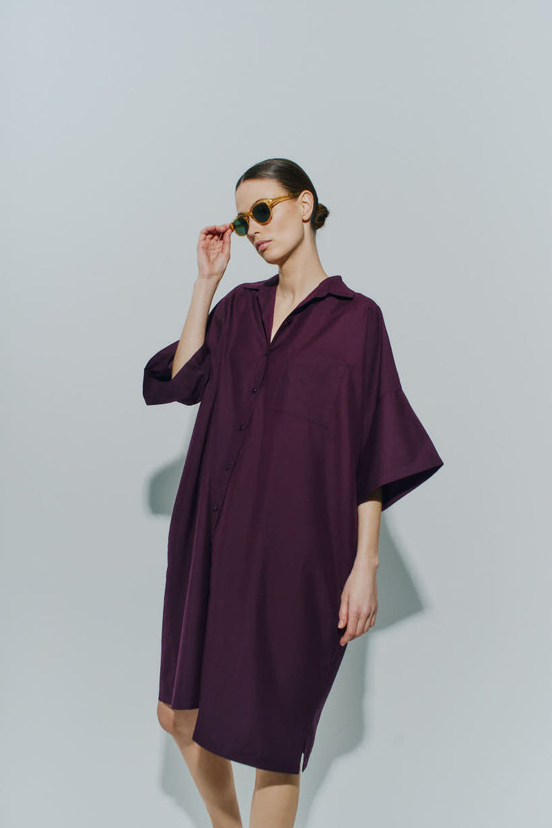 Short Sleeve Shirt Dress image 1