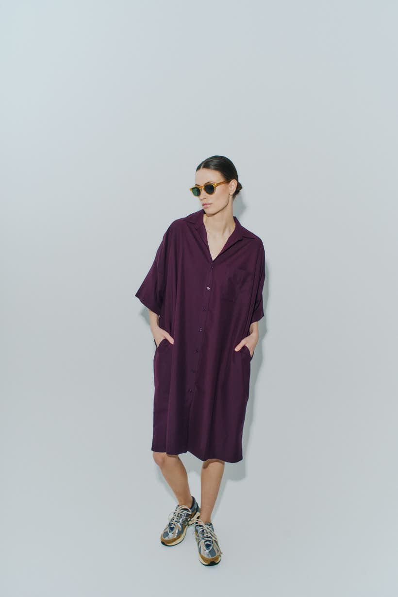 Short Sleeve Shirt Dress