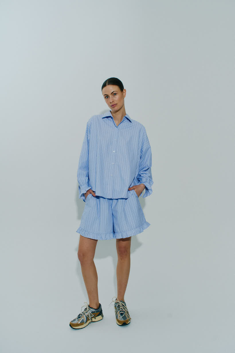 Ruffle Sleeve Shirt