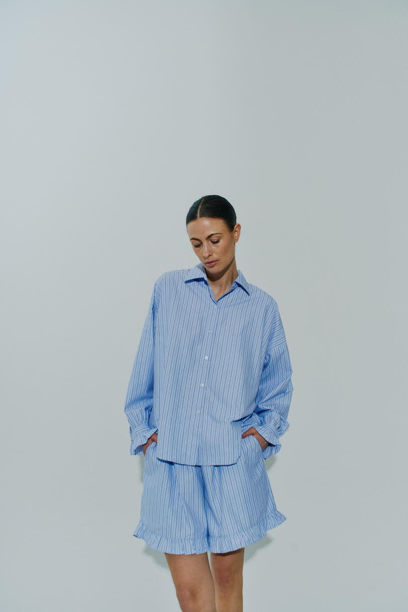 Ruffle Sleeve Shirt
