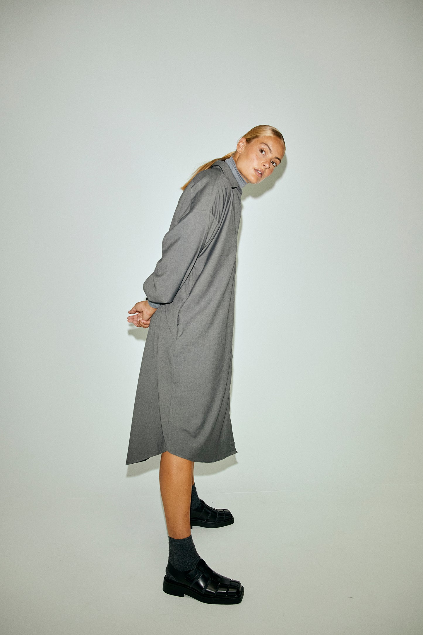 Elastic Cuff Dress