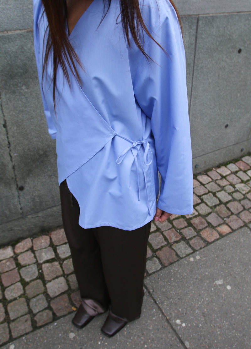 Flared Sleeve Wrap Top image 6