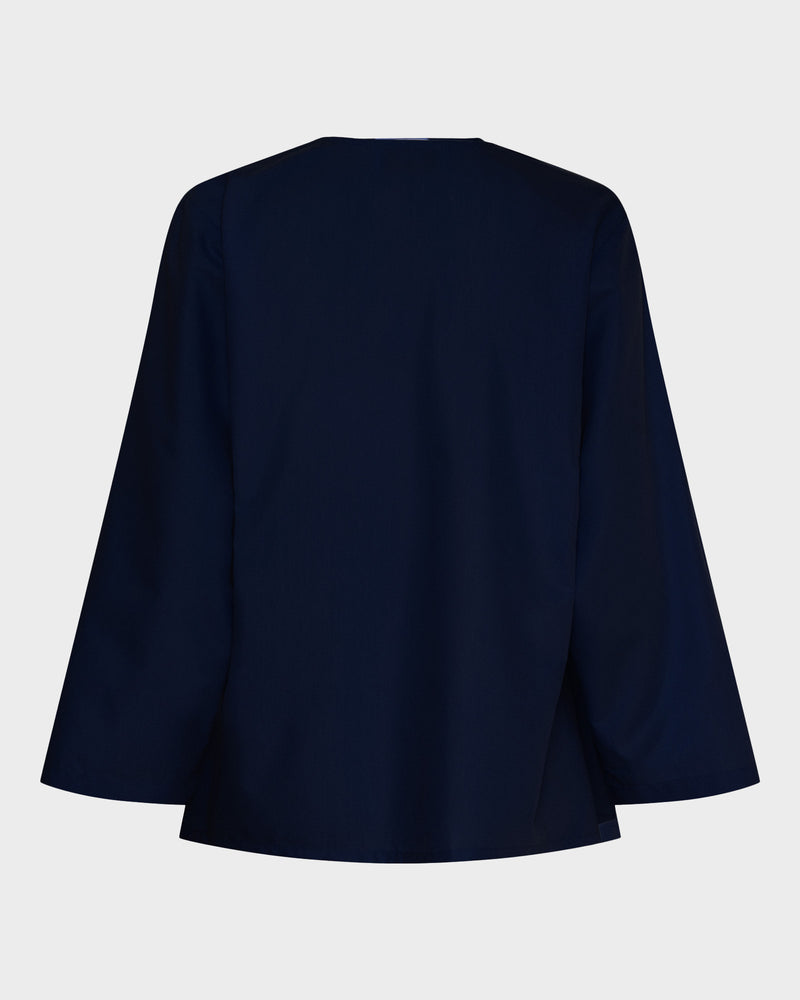 Flared Sleeve Wrap Top image 3