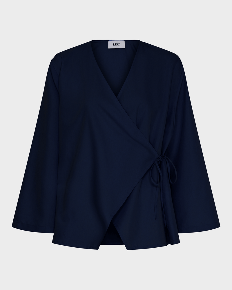 Flared Sleeve Wrap Top image 1