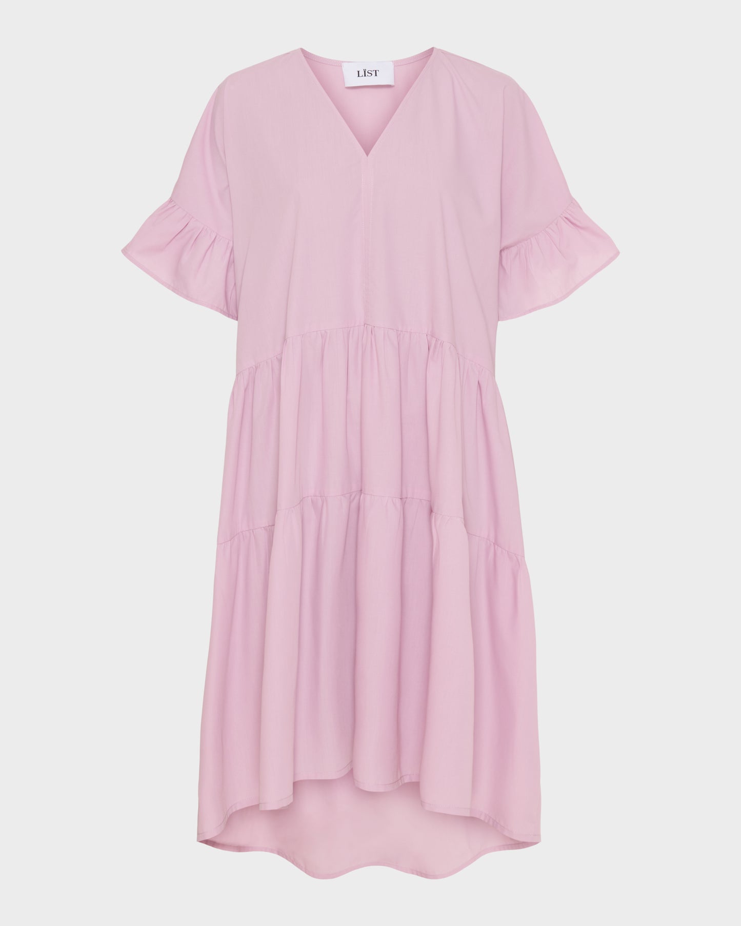 SS V Neck Drop Back Dress