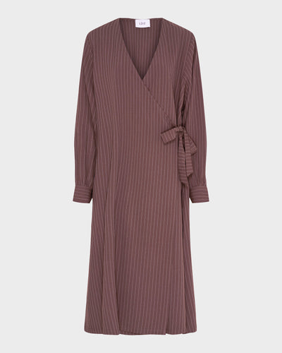 Plain Long Wrap Dress