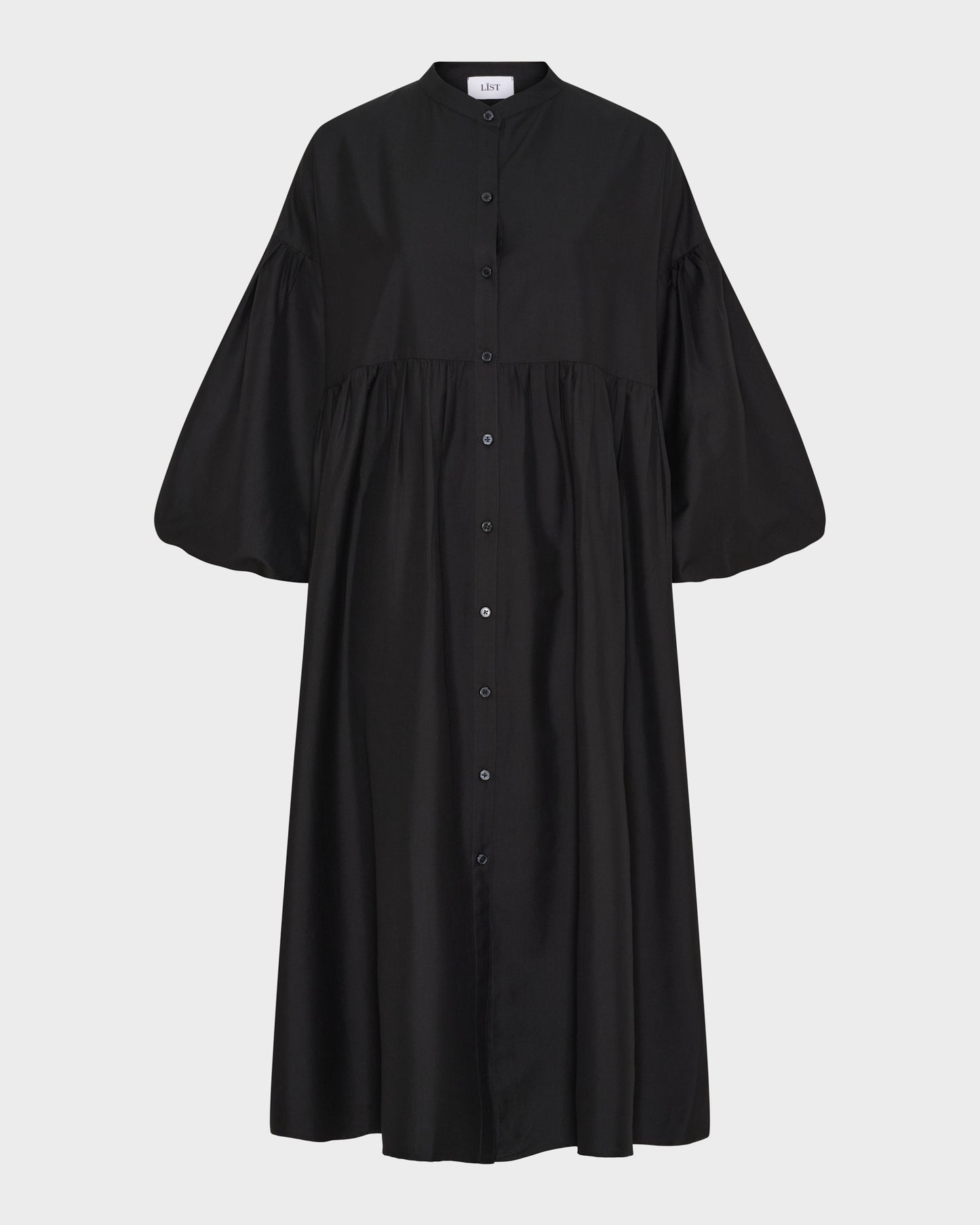 Balloon Sleeve Shirt Dress