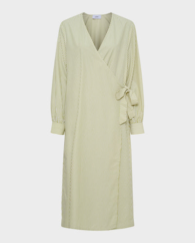 Plain Long Wrap Dress