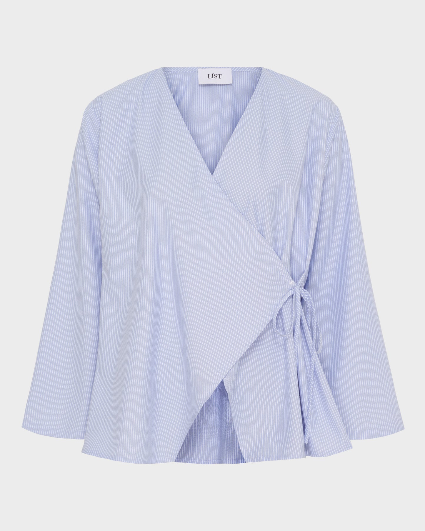 Flared Sleeve Wrap Top