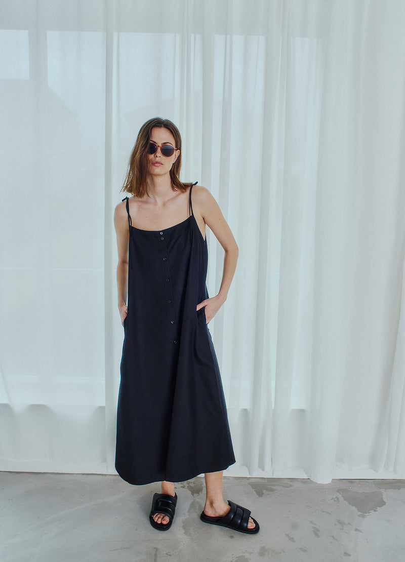 Button Through Strap Dress image 2