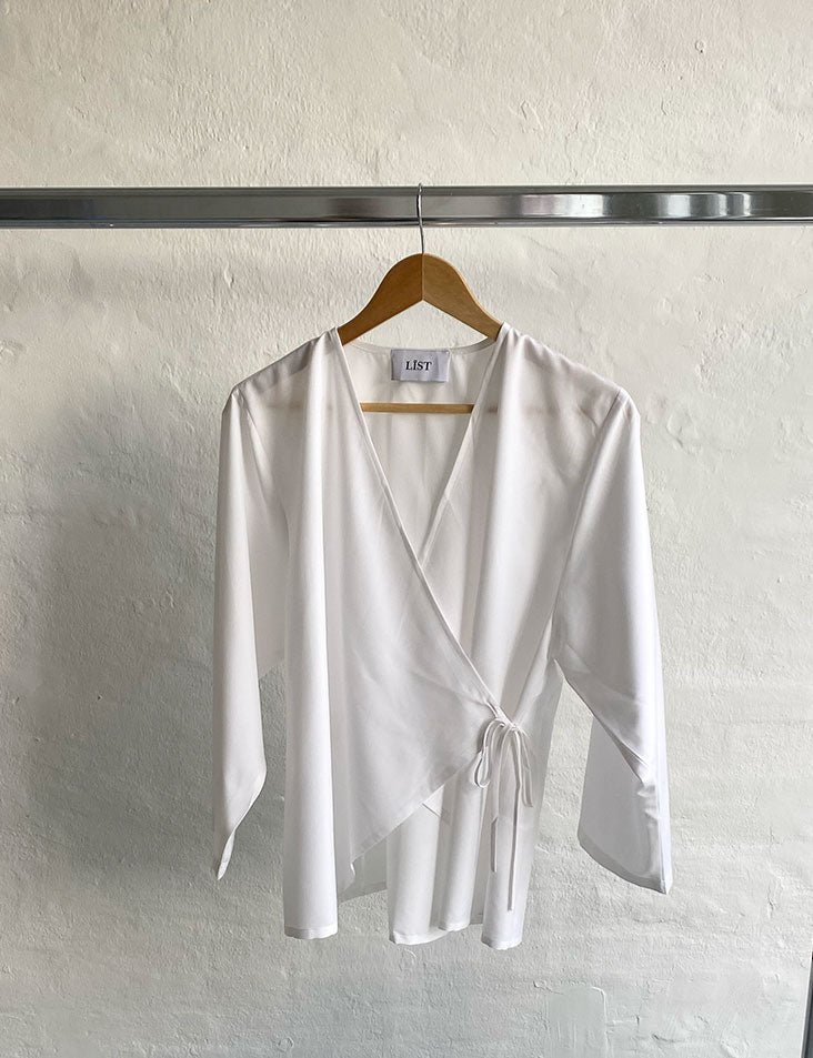 Flared Sleeve Wrap Top image 1