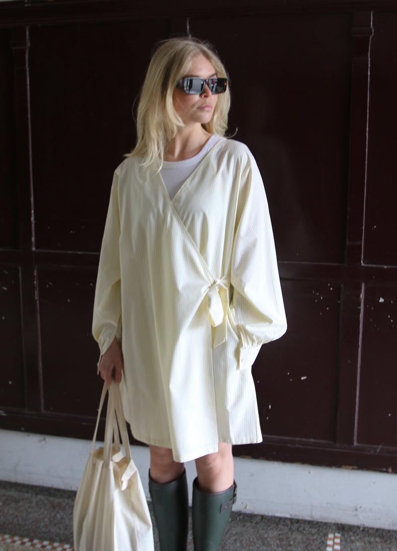 Plain Short Wrap Dress image 2