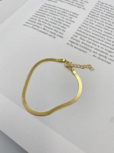 Flat Snake Chain Bracelet