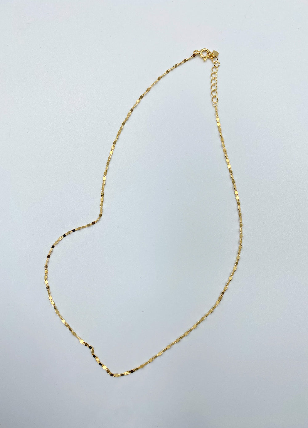 Thin Box Chain Necklace image 1