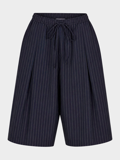 Pleated Wide 3/4 Pant
