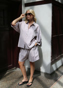 Pleated Wide Shorts