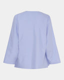 Flared Sleeve Wrap Top