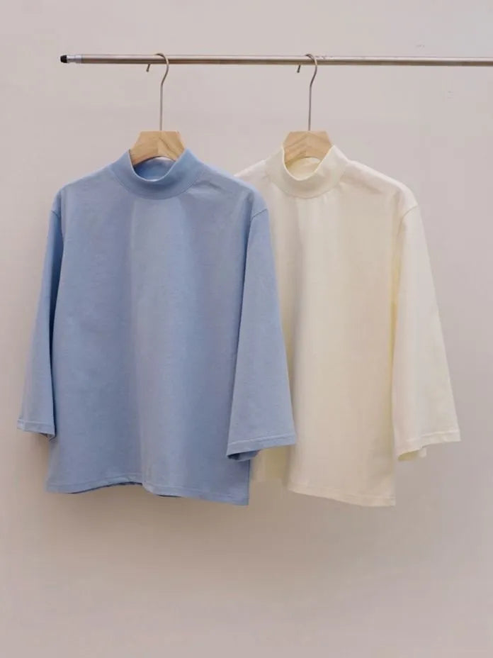 Mock Neck 3/4 Tee image 2
