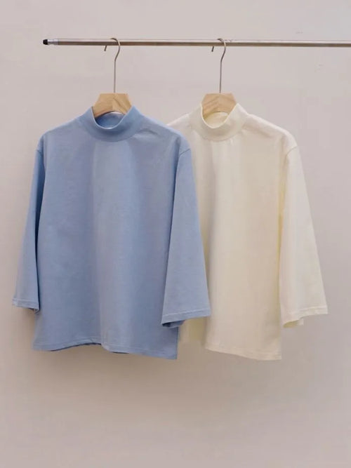 Mock Neck 3/4 Tee