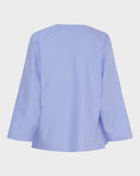 Flared Sleeve Wrap Top
