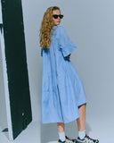 SS V Neck Drop Back Dress