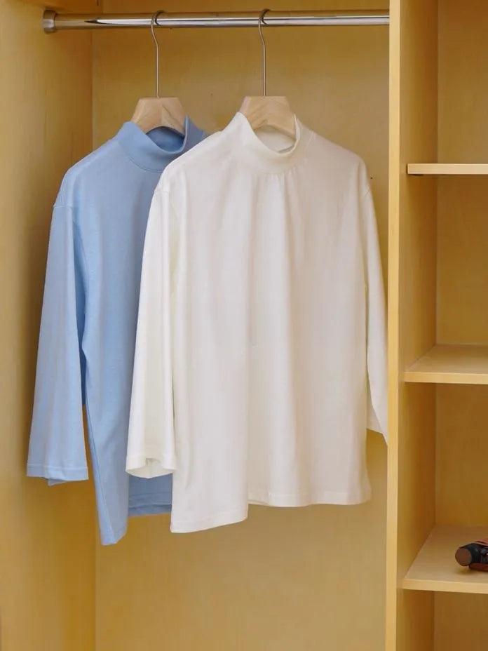 Mock Neck 3/4 Tee image 4