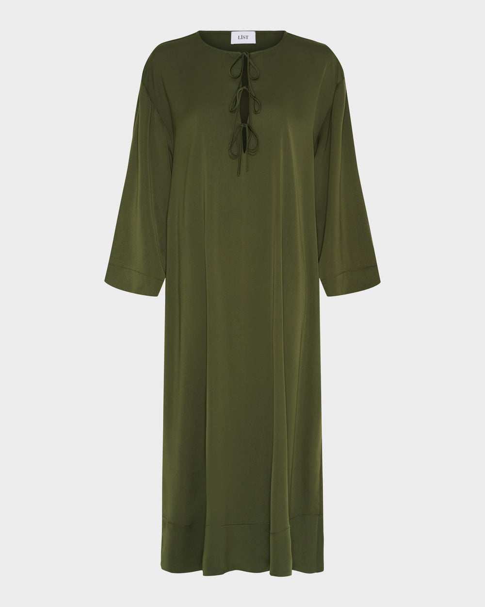 Flared Sleeve Tie Dress image 1