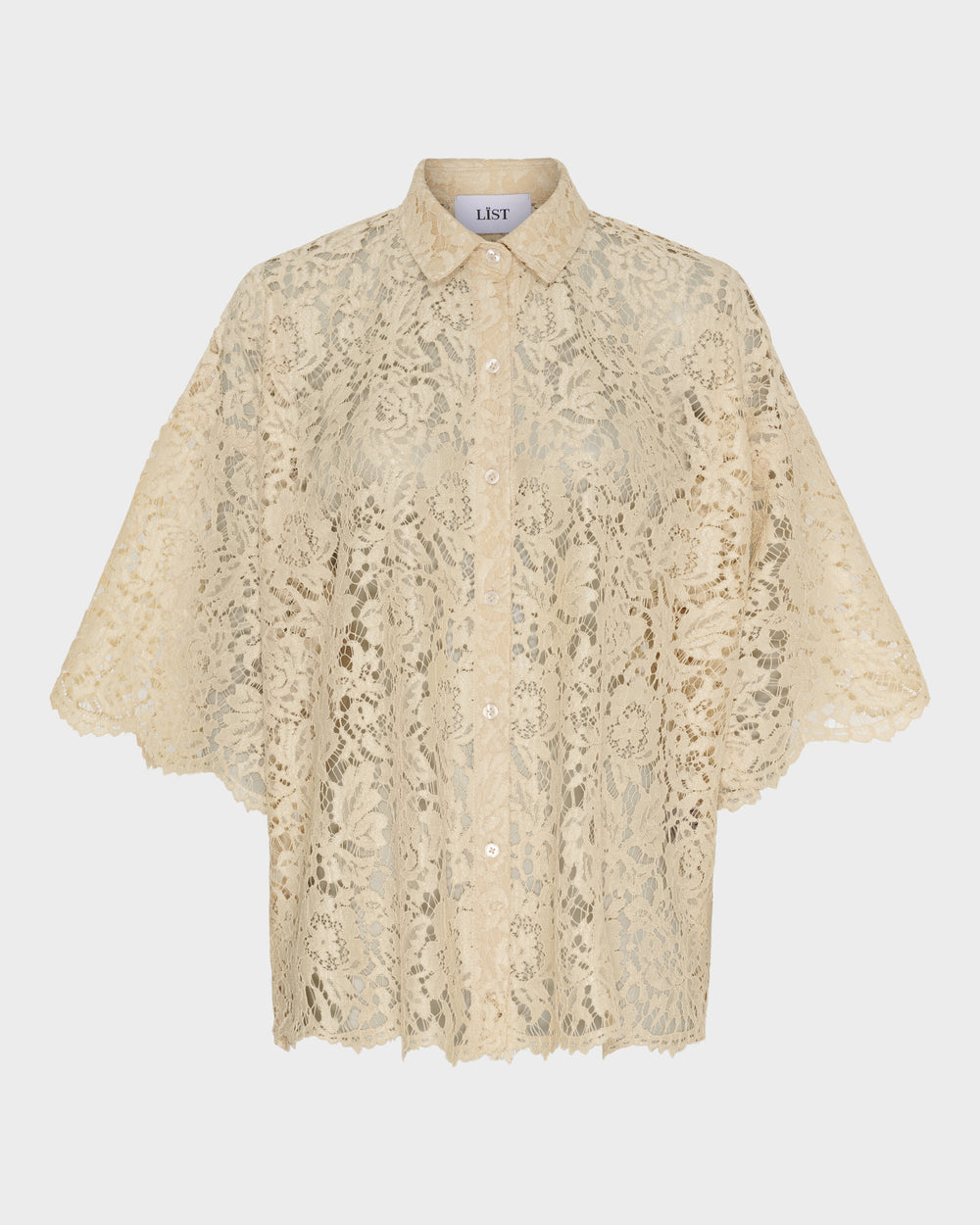 Short Sleeve Lace Shirt image 1