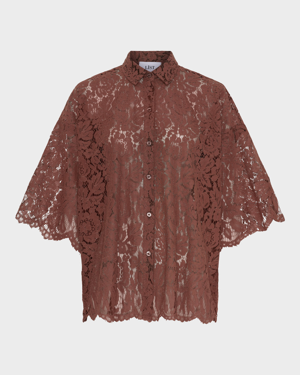 Short Sleeve Lace Shirt image 1