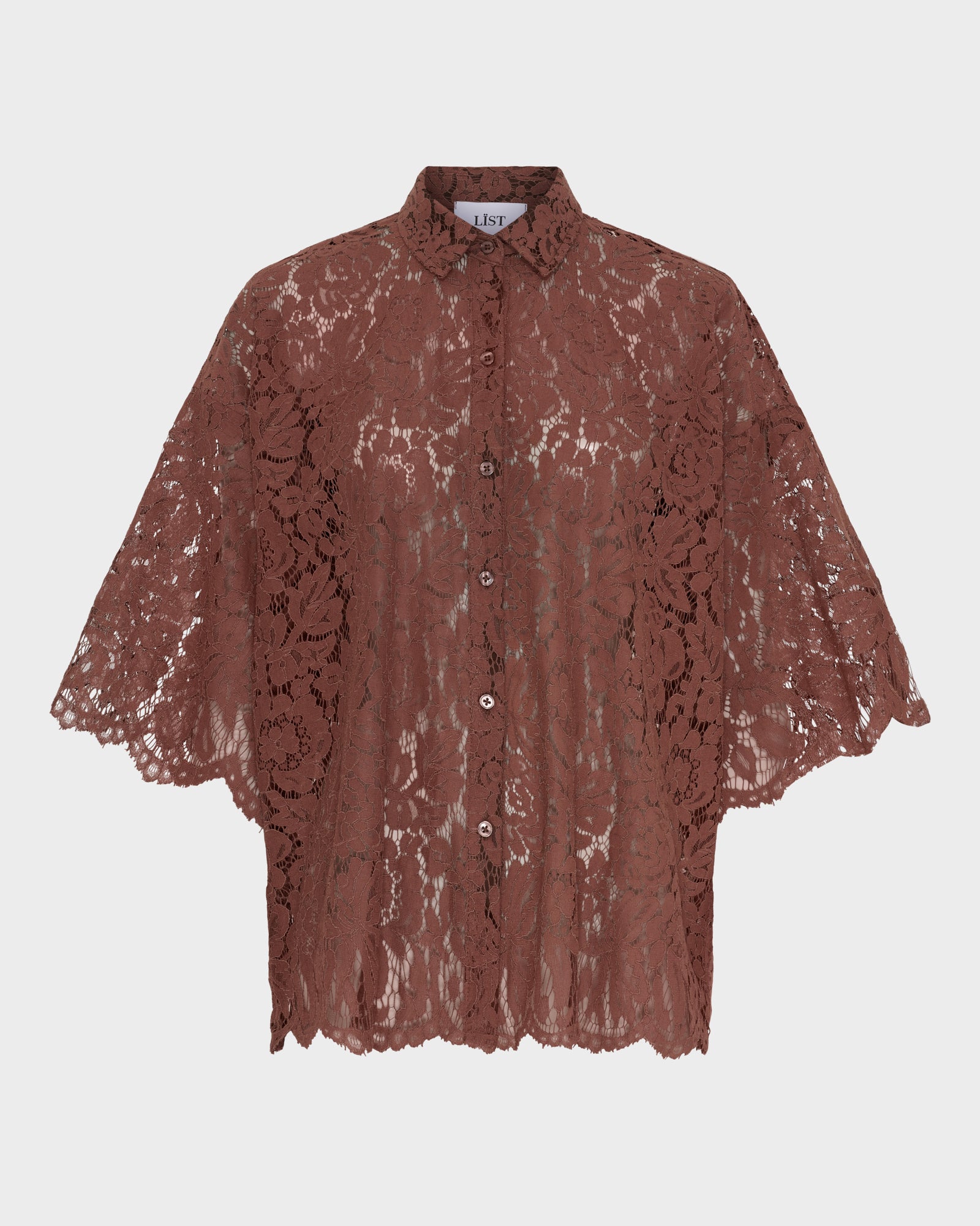 Short Sleeve Lace Shirt