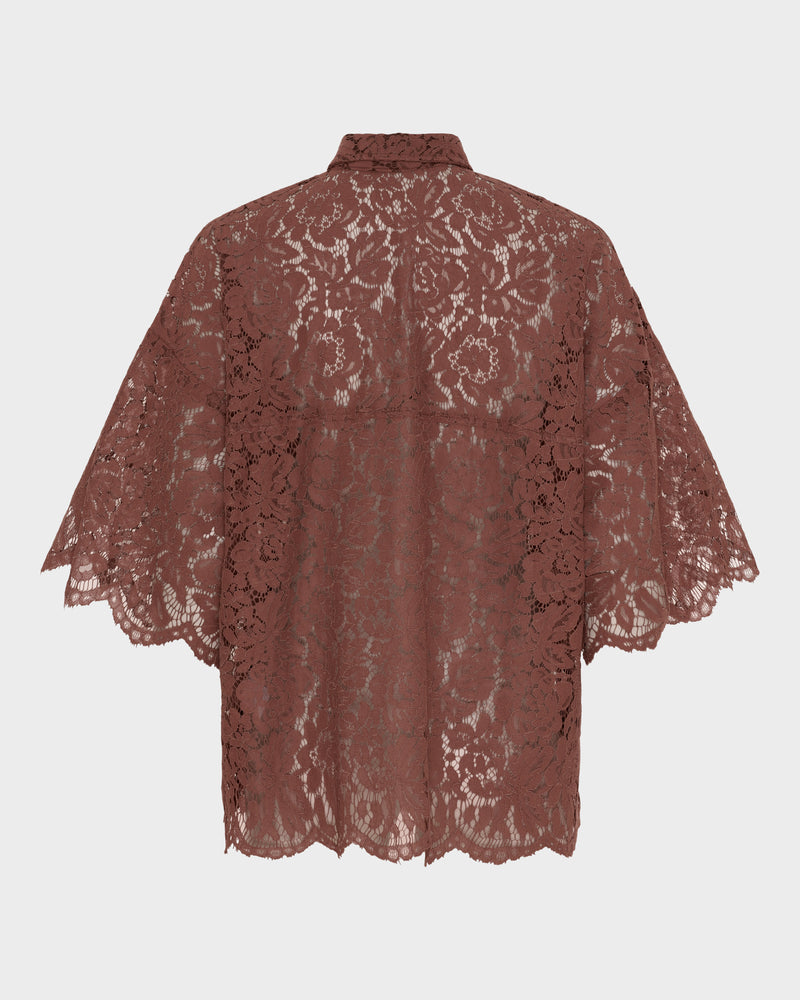 Short Sleeve Lace Shirt image 4