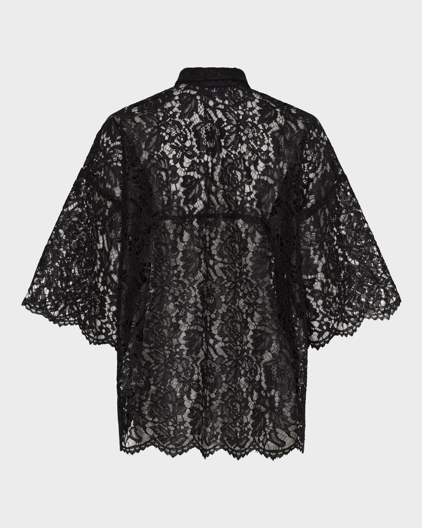 Short Sleeve Lace Shirt