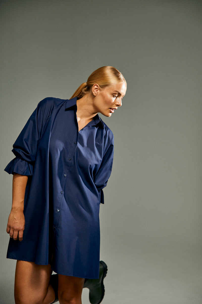 Frill Sleeve Shirt Dress image 6