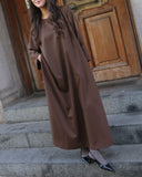 Long Flared Sleeve Dress