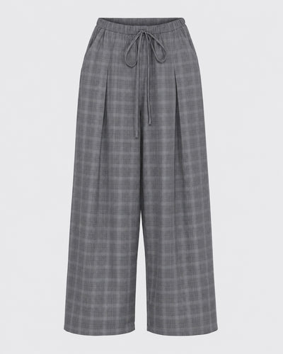 Pleated Wide Leg Pant