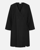 Flared Sleeve Wrap Dress
