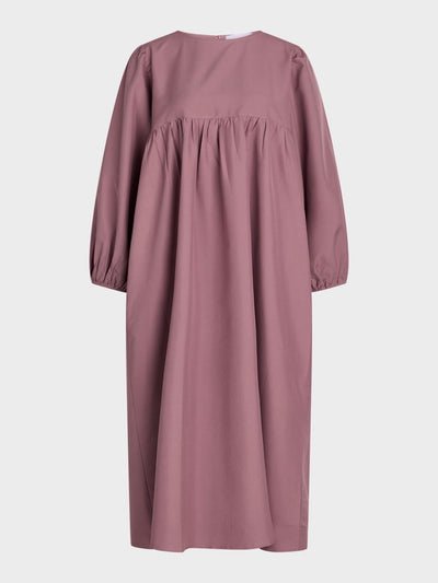 Long LS O-Neck Dress