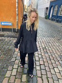 Frill Sleeve Peplum Shirt