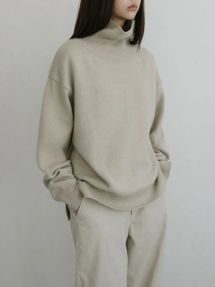 High Neck Slit Knit image 1