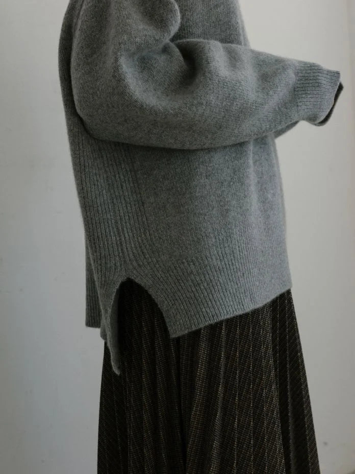 High Neck Slit Knit image 3