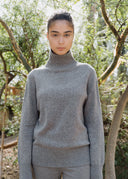 Cashmere High Neck Sweater