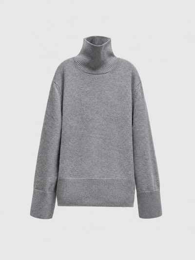 Cashmere High Neck Sweater