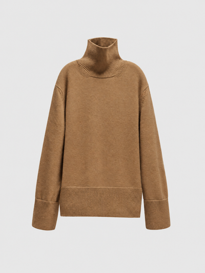 Cashmere High Neck Sweater