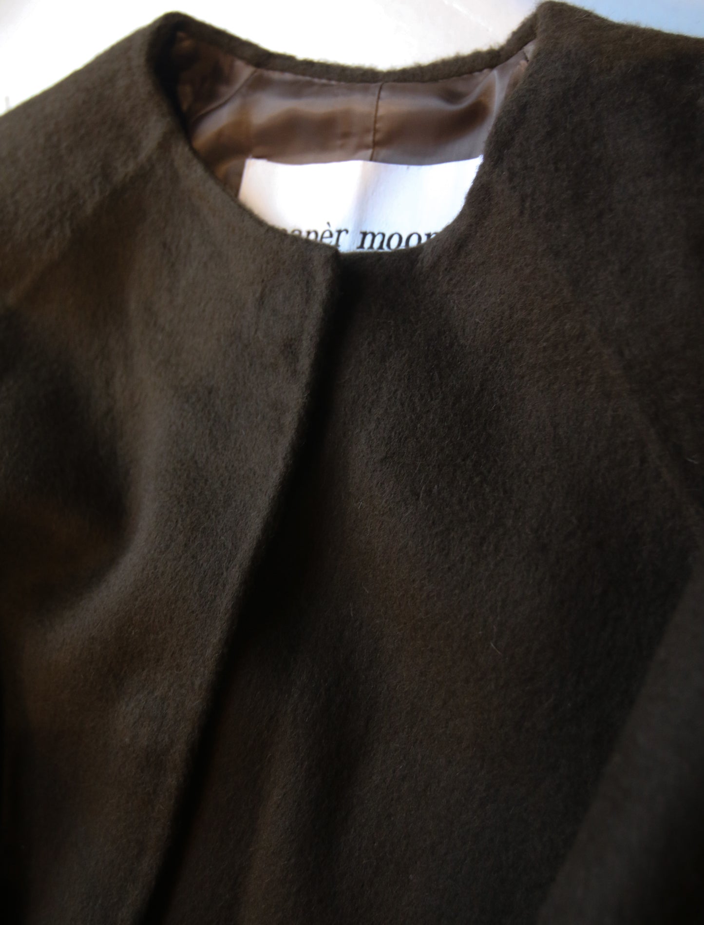 Plain Collar Wool Jacket
