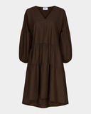V-Neck Drop Back Dress